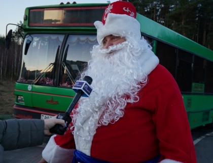 За рулем – Дед Мороз!