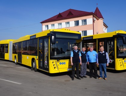 Автобусный парк пополнился двумя новыми «гармошками» МАЗ-216